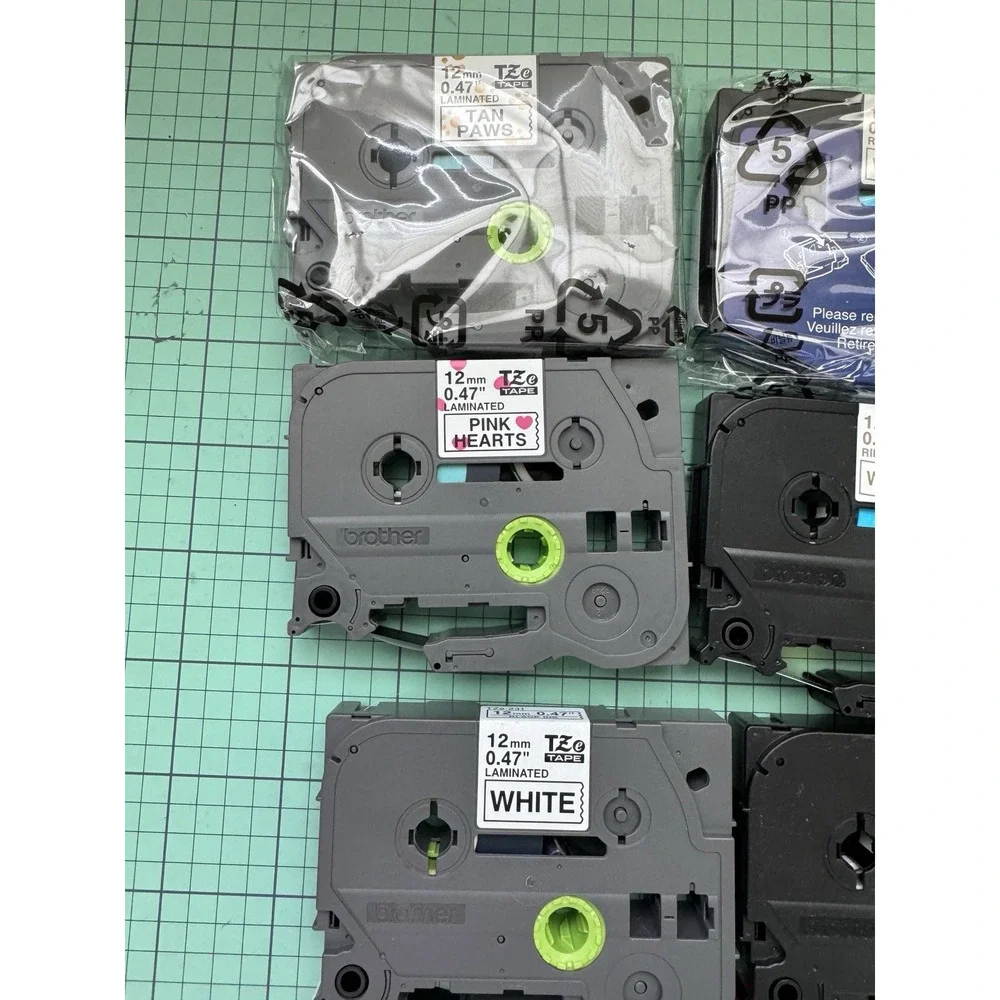 Brother P-touch Embellish PT-D215e Label Maker Machine + 9 TZe 12mm Tape Lot